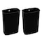Alpine Industries Trash Can, Stainless Steel Brushed, Stainless Steel/Plastic ALP470-40L-R-T - alternate 3
